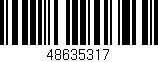Código de barras (EAN, GTIN, SKU, ISBN): '48635317'