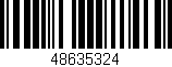 Código de barras (EAN, GTIN, SKU, ISBN): '48635324'