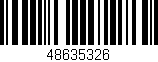 Código de barras (EAN, GTIN, SKU, ISBN): '48635326'