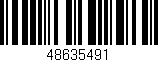 Código de barras (EAN, GTIN, SKU, ISBN): '48635491'