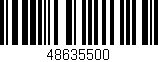 Código de barras (EAN, GTIN, SKU, ISBN): '48635500'