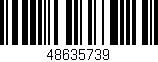 Código de barras (EAN, GTIN, SKU, ISBN): '48635739'