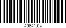 Código de barras (EAN, GTIN, SKU, ISBN): '48641.04'