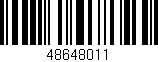 Código de barras (EAN, GTIN, SKU, ISBN): '48648011'