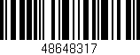 Código de barras (EAN, GTIN, SKU, ISBN): '48648317'