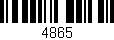Código de barras (EAN, GTIN, SKU, ISBN): '4865'