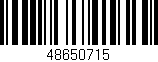 Código de barras (EAN, GTIN, SKU, ISBN): '48650715'