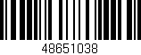 Código de barras (EAN, GTIN, SKU, ISBN): '48651038'