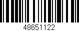 Código de barras (EAN, GTIN, SKU, ISBN): '48651122'