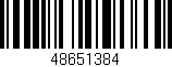 Código de barras (EAN, GTIN, SKU, ISBN): '48651384'