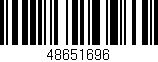 Código de barras (EAN, GTIN, SKU, ISBN): '48651696'
