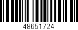 Código de barras (EAN, GTIN, SKU, ISBN): '48651724'