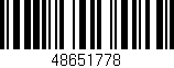 Código de barras (EAN, GTIN, SKU, ISBN): '48651778'
