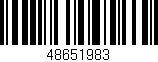 Código de barras (EAN, GTIN, SKU, ISBN): '48651983'