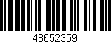 Código de barras (EAN, GTIN, SKU, ISBN): '48652359'