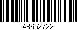 Código de barras (EAN, GTIN, SKU, ISBN): '48652722'