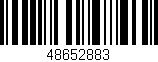 Código de barras (EAN, GTIN, SKU, ISBN): '48652883'