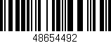 Código de barras (EAN, GTIN, SKU, ISBN): '48654492'