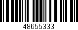Código de barras (EAN, GTIN, SKU, ISBN): '48655333'