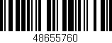 Código de barras (EAN, GTIN, SKU, ISBN): '48655760'