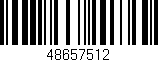 Código de barras (EAN, GTIN, SKU, ISBN): '48657512'