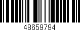 Código de barras (EAN, GTIN, SKU, ISBN): '48659794'