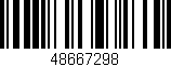 Código de barras (EAN, GTIN, SKU, ISBN): '48667298'