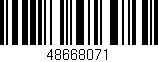 Código de barras (EAN, GTIN, SKU, ISBN): '48668071'