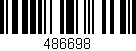 Código de barras (EAN, GTIN, SKU, ISBN): '486698'
