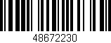 Código de barras (EAN, GTIN, SKU, ISBN): '48672230'