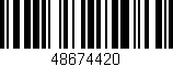 Código de barras (EAN, GTIN, SKU, ISBN): '48674420'