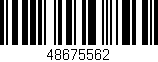 Código de barras (EAN, GTIN, SKU, ISBN): '48675562'