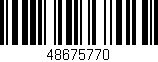 Código de barras (EAN, GTIN, SKU, ISBN): '48675770'