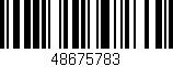 Código de barras (EAN, GTIN, SKU, ISBN): '48675783'