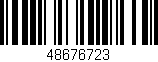 Código de barras (EAN, GTIN, SKU, ISBN): '48676723'