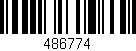 Código de barras (EAN, GTIN, SKU, ISBN): '486774'