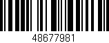 Código de barras (EAN, GTIN, SKU, ISBN): '48677981'