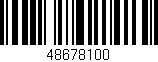 Código de barras (EAN, GTIN, SKU, ISBN): '48678100'