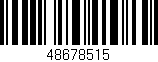 Código de barras (EAN, GTIN, SKU, ISBN): '48678515'