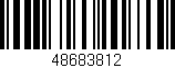 Código de barras (EAN, GTIN, SKU, ISBN): '48683812'