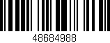 Código de barras (EAN, GTIN, SKU, ISBN): '48684988'