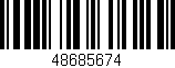 Código de barras (EAN, GTIN, SKU, ISBN): '48685674'