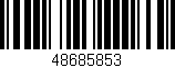 Código de barras (EAN, GTIN, SKU, ISBN): '48685853'