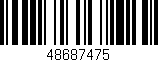 Código de barras (EAN, GTIN, SKU, ISBN): '48687475'