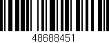 Código de barras (EAN, GTIN, SKU, ISBN): '48688451'