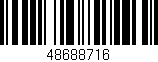 Código de barras (EAN, GTIN, SKU, ISBN): '48688716'