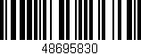 Código de barras (EAN, GTIN, SKU, ISBN): '48695830'