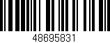 Código de barras (EAN, GTIN, SKU, ISBN): '48695831'