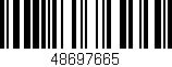 Código de barras (EAN, GTIN, SKU, ISBN): '48697665'
