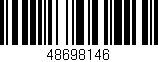 Código de barras (EAN, GTIN, SKU, ISBN): '48698146'